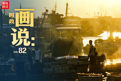 时政画说丨听潮