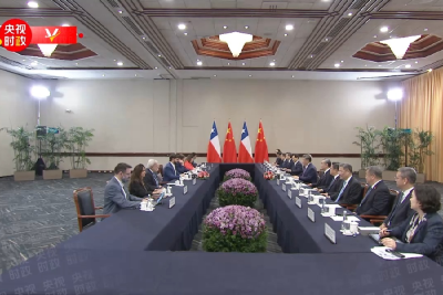 独家视频丨习近平会见智利总统：中智两国始终是彼此信赖的好朋友 合作共赢的好伙伴