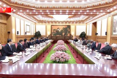 独家视频丨习近平会见主要国际经济组织负责人：让“同球共济” 团结协作 互利共赢成为时代主旋律