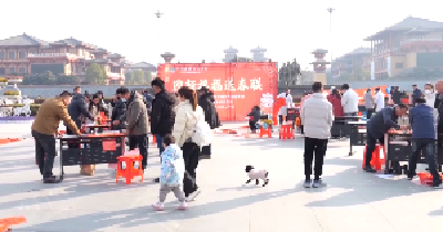 V视 | 枣阳厚德康复医院携手市书画家协会开展送春联送祝福活动
