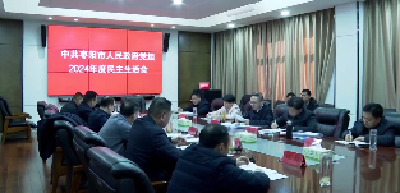 V视 |市政府党组召开2024年度民主生活会