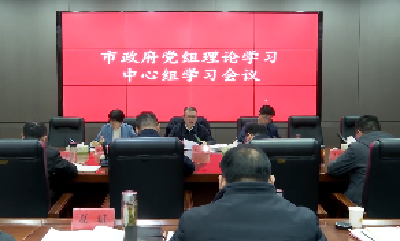 V视 |孔令波主持市政府党组理论学习中心组集体学习