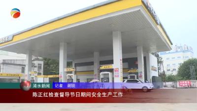 【视频】陈正红检查督导节日期间安全生产工作
