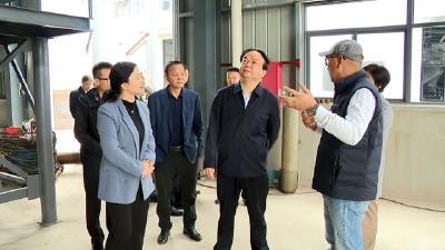 付宇到散花示范区调研重点项目建设工作