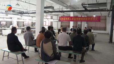 【视频】浠水县开展实用技能培训 助力残疾人就业