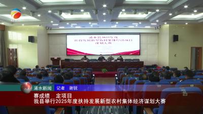 【视频】浠水县举行2025年度扶持发展新型农村集体经济谋划大赛