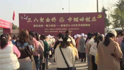 宜城举行“春风行动”三八国际妇女节女性专场招聘会