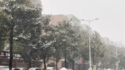 宜城迎来今年第一场雪