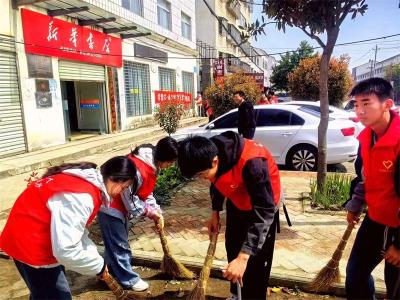 郑集镇楚都中学：小小“红马甲”擦亮郑集街道