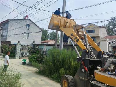 郑集镇长湖村：安装路灯暖民心 照亮乡村幸福路