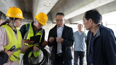 省公路中心来宜调研指导G207宜城段国家公路现代养护工程项目