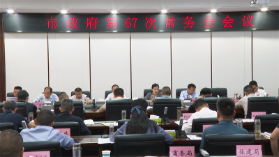 肖平主持召开宜城市政府第67次常务会议