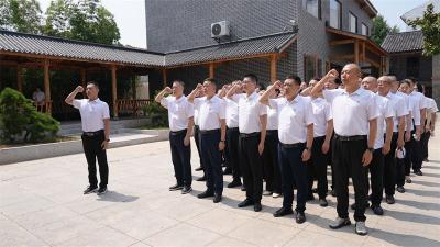 宜城市纪委监委机关、王集镇机关联合开展6月份支部主题党日