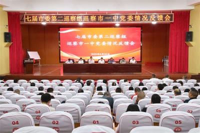 宜城市委第二巡察组向市一中党委反馈巡察情况