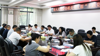 宜城市人大常委会机关党支部开展主题党日