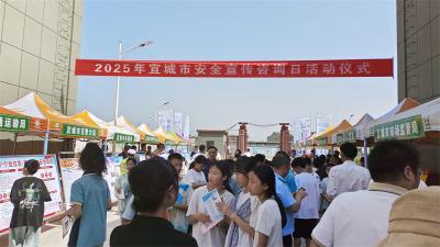 宜城市举办2025年安全宣传咨询日活动 筑牢全民安全防线