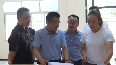 宜城市领导到小河镇调研防溺水工作