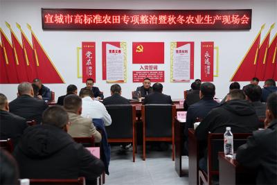 宜城市高标准农田专项整治暨秋冬农业生产现场会召开