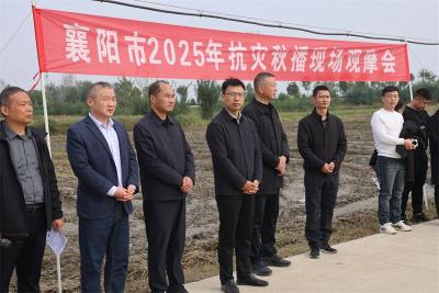 襄阳市2025年抗灾秋播现场观摩会在宜城召开