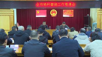 宜城市推进秸秆禁烧工作