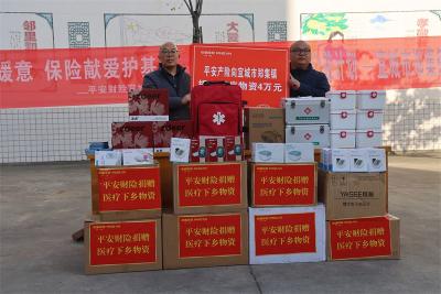 中国平安财产保险股份有限公司宜城支公司 捐赠4万元医疗物资助力乡村健康