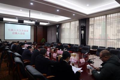 【聚焦两会】宜城市第七届人民代表大会第五次会议召开各代表团召集人会议