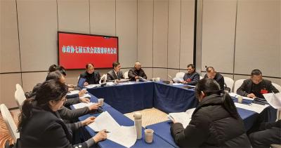 【聚焦两会】政协宜城市第七届委员会第五次会议提案审查会召开