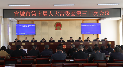 宜城市第七届人大常委会举行第三十次会议