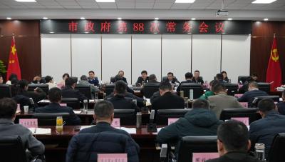 王迪主持召开宜城市政府第88次常务会议 