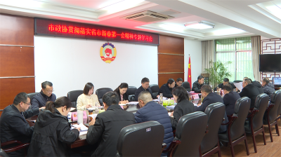 宜城市政协专题学习省、襄阳市“新春第一会”精神