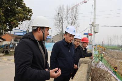 宜城市领导调研水利建设项目复工复产和安全生产工作