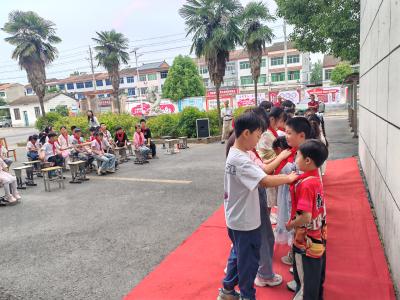 童心向党迎队旗 薪火相传启新程——菜园小学隆重举行新队员入队仪式