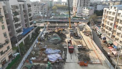 东启街平改立建设工程年内完成全部结构主体
