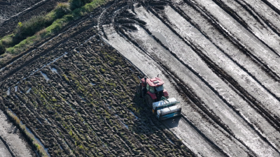 科技赋能抗湿播种 2200多亩小麦抢时开播 