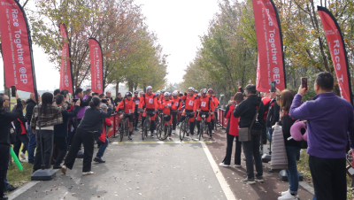 第六届“中力杯”全球叉车行业骑行赛在我市举行