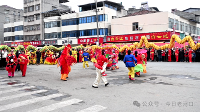 金龙飞舞辞旧岁 雄狮欢腾迎新春