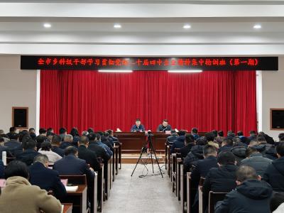 全市乡科级干部学习贯彻党的二十届四中全会精神集中轮训班结业