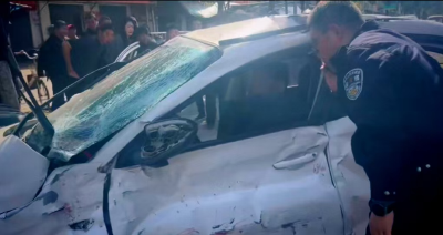 市消防救援大队路遇交通事故紧急救援 