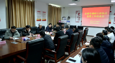 市领导调研行政执法监督工作 