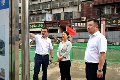 郭方芳冯晓濮调研在建重点项目建设工作