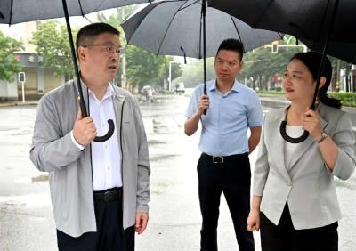 吕义斌来我市督导检查城区防洪排涝工作