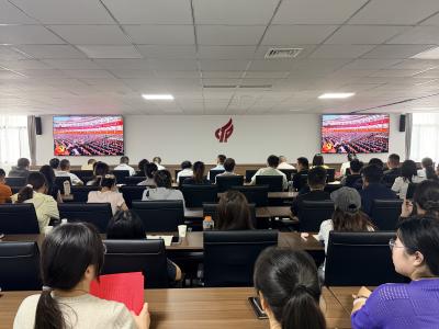 高新区（李楼镇）集中收看庆祝建党105周年大会