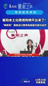 党风政风热线｜襄阳本土化跨境购物平台来了