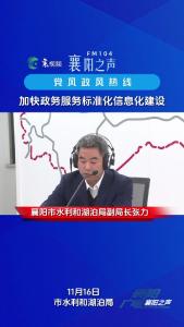 党风政风热线｜加快政务服务标准化信息化建设