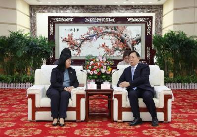 王忠林会见美国驻武汉总领事蓝如瑾 