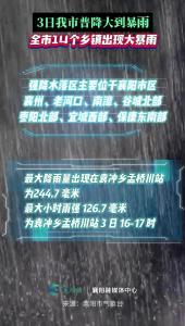 7月3日襄阳14个乡镇出现大暴雨