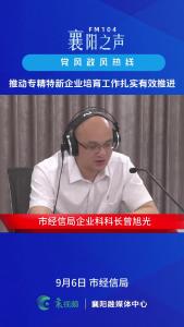 党风政风热线｜推动专精特新企业培育工作扎实有效推进