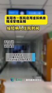 襄阳市第一人民医院启用虚拟病房 精准管理血糖