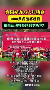 襄阳举办万人年猪宴 3000多名游客赴宴