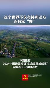 美丽襄景｜全省唯一入选案例！谷城堰河村荣获……